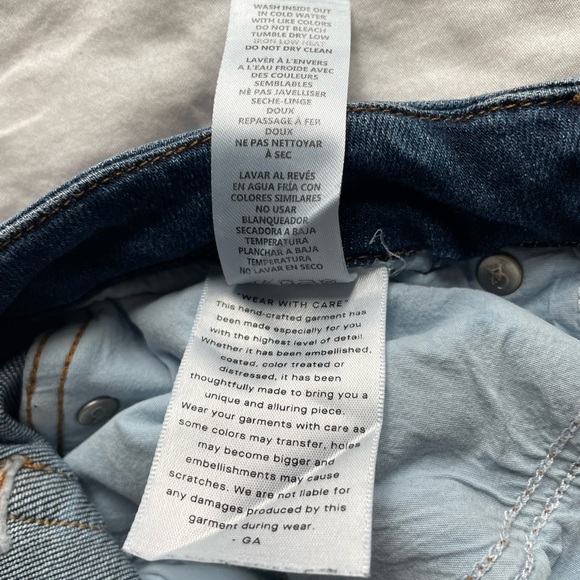 Good American Good Curve Straight Leg Blue Jeans 8/29 Button Fly Capsule Classic - Picture 7 of 10